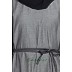 Casual Denim abaya- Grey-Black